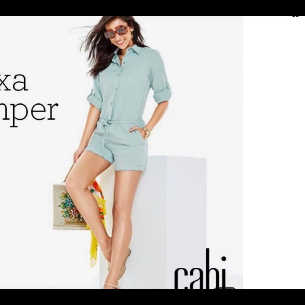 cabi Alexa Romper Elastic Waist Jumpsuit, XS, NWOT